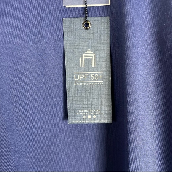 NWT Cabana Life L Blue UPF 50+ Active Dress Tennis Golf Resortwear Shorts - Picture 8 of 12